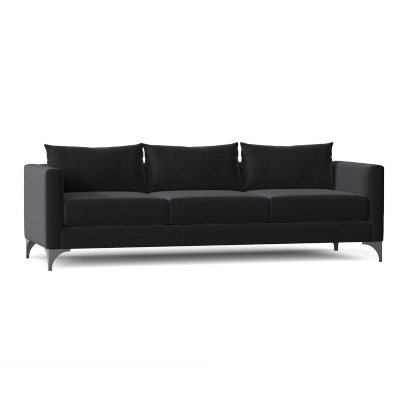 Vess Upholstered 87'' Sofa, Akiko Graphite Performance