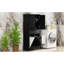 Armoire de salle de bain Home en noir - 2 salles de lavage et rangement pour un assemblage facile-118024758