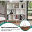 Bibliothèque à 3 niveaux, étagère en bois de style Mid-Century moderne pour le salon, la chambre à coucher ou le bureau-21623857-21623859