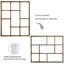 9 Piece Pine Solid Wood Floating Shelf-75973912