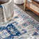 Blough Modern Persian Vintage Medallion Blue/Light Grey Rug