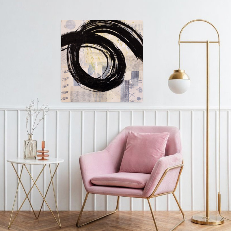 «Brushstroke No. 8», art contemporain abstrait, H 32 po x l 32 po