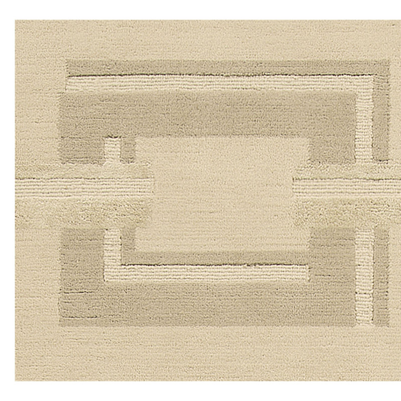 Geometric Area Rug in Marble/Ivory, Rectangle 8' x 10'