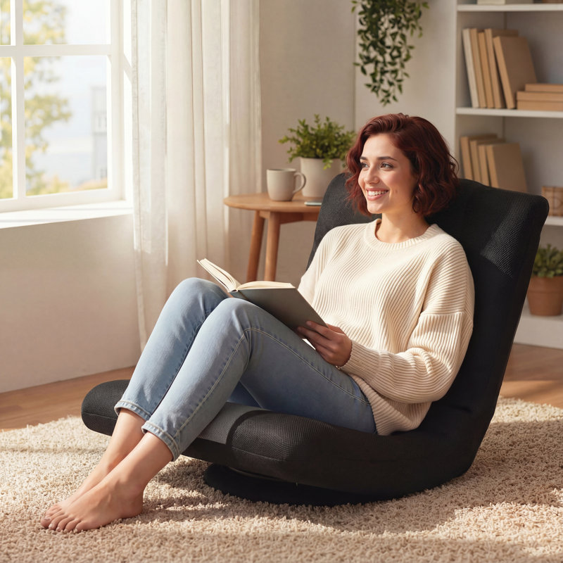 Metro Lane Futon Chair Game Chair in Black