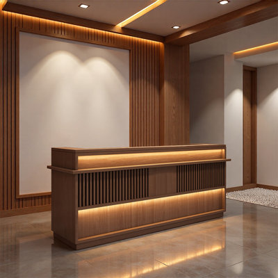 Modern Elegant Checkout Counter – Versatile Multi-Use for shopping mall,Barber Shop,Milk tea shop and Company