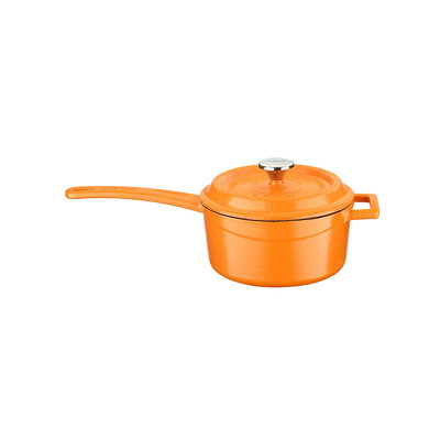 Lava Enameled Cast Iron Saucepan 1.5 Quart Round with Lid