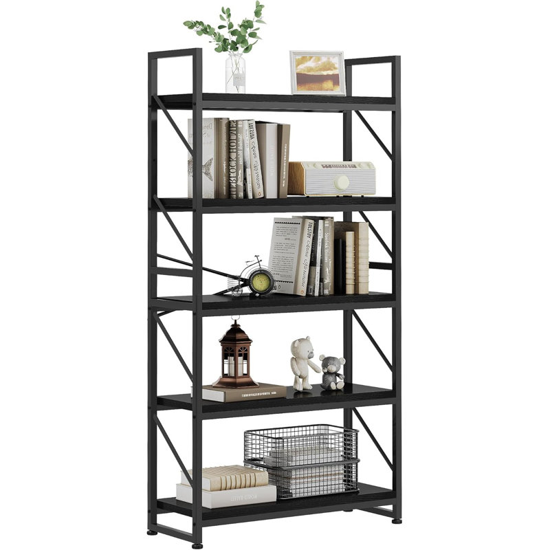 62.2cm H x 31.5cm W Metal Standard Bookcase