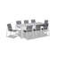 Ensemble de salle à manger rectangulaire pour 8 personnes 82,75 po Eimear-298754517