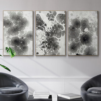 " Marbling I " 3 - Pieces
