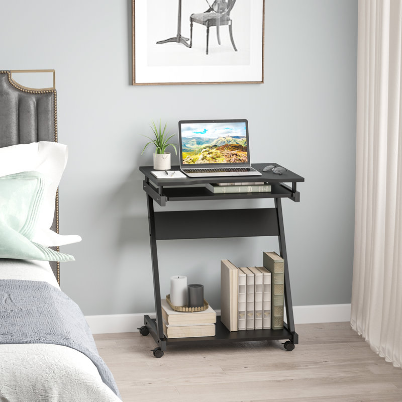 Commercial Use 60Cm W Rectangular Computer Desk, Black