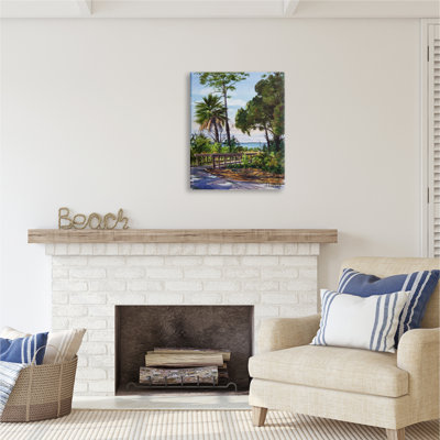 " Tropical Boardwalk Landscape " by Luke Buck Painting Print