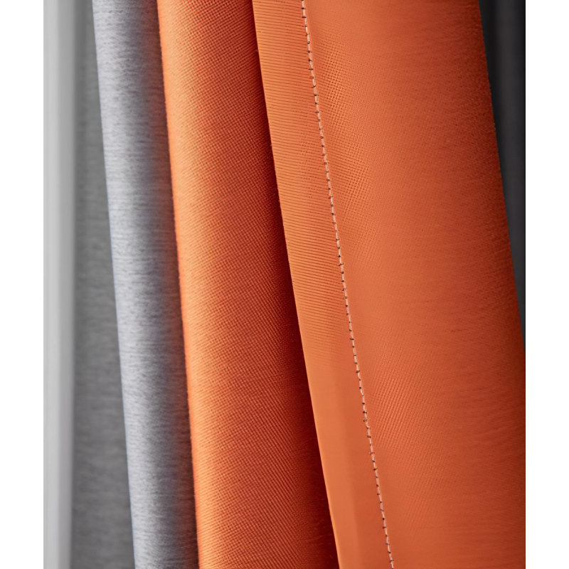Alzbeta Cotton Blend Room Darkening Curtain Single Panel, 59.05" W x 106.29" L