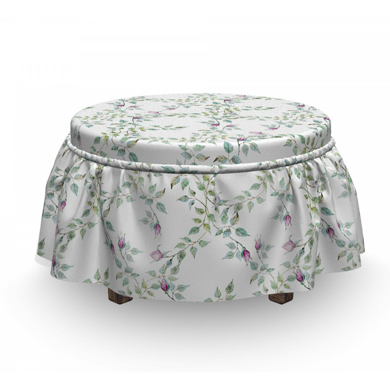 Housse pour repose-pieds twiggy rose branches