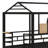 Metal House Bunk Bed With Slide-511170811
