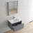 30'' Wall-Mounted Floating Single Bathroom Vanity with Ceramic Sink – Compact Modern Wood Cabinet for Small Bathrooms-1161366913