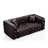 Modern 2-Seater Loveseat with 2 Pillows