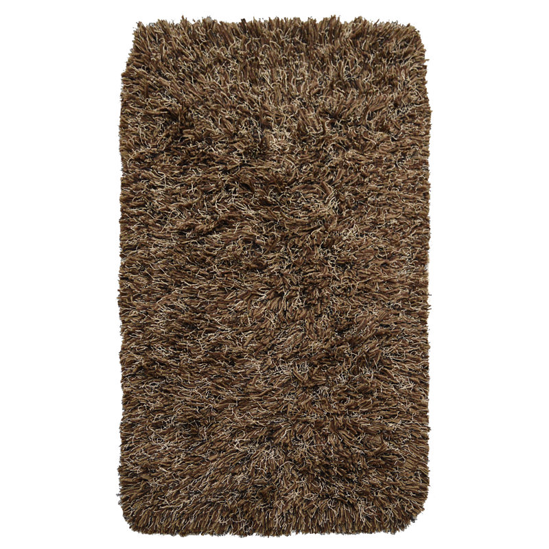 Solid Colour Hand Woven Shag Area Rug, Rectangle 170 x 240cm