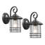 Lanterne murale d'extérieur 9,9 "H 9,8"-561038050