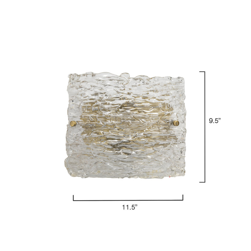 2 - Light Flush Mounted Sconce
