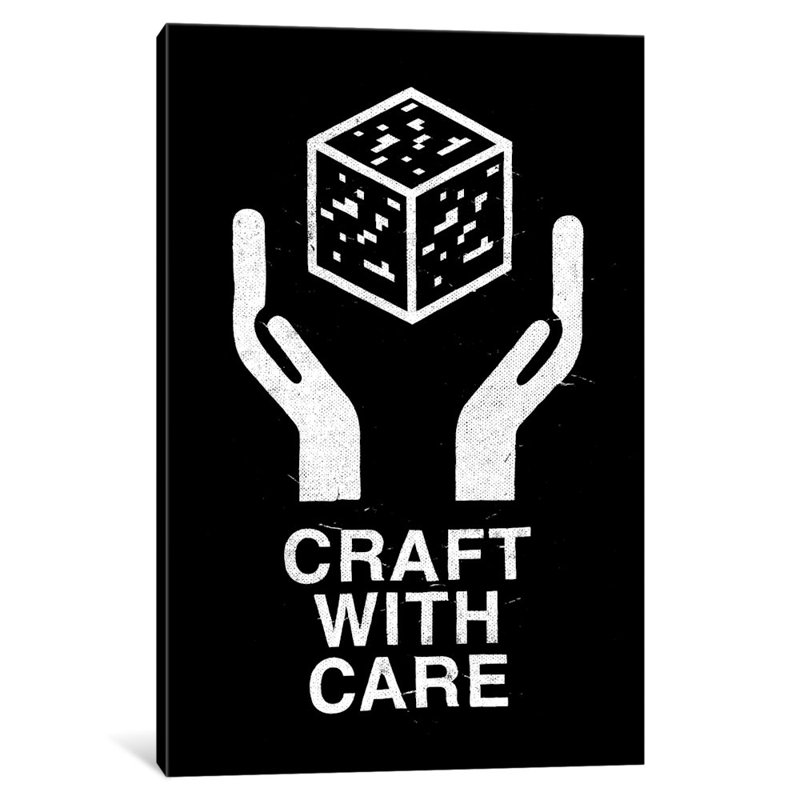 «Craft With Care II», impression sur toile tendue, H 12 po x l 8 po x P 0,75 po