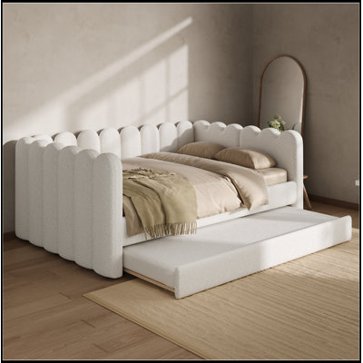 Queen Size Upholstered Daybed with Trundle