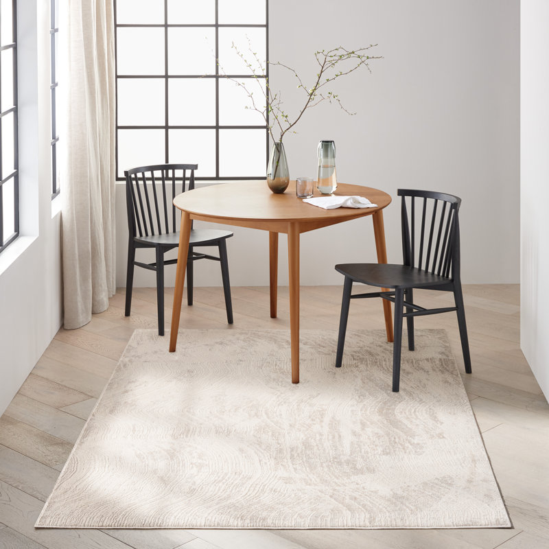Tapis gris argenté à motif abstrait Ck024, Rectangle 5 pi 3 po x 7 pi 3 po