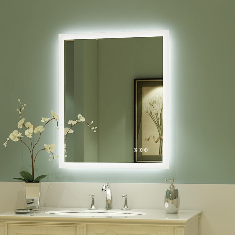 Wade Logan® Gilbertville Square LED Wall Mirror | Wayfair