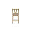 Chaise à hauteur de comptoir à lattes (ensemble de 2)-1000167664