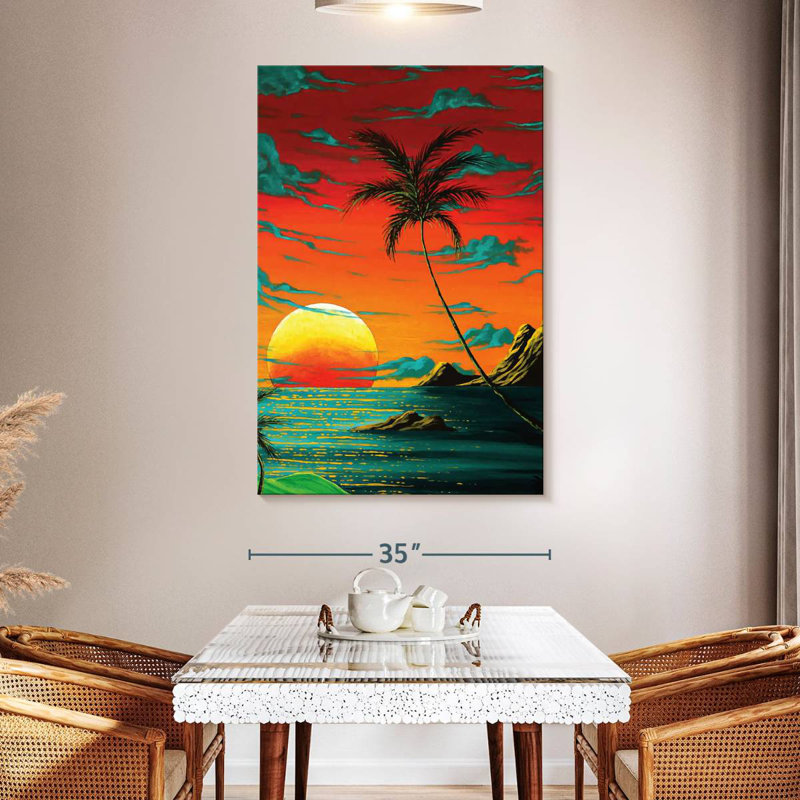 Gillard Tropical Burn, 51" H x 34" W