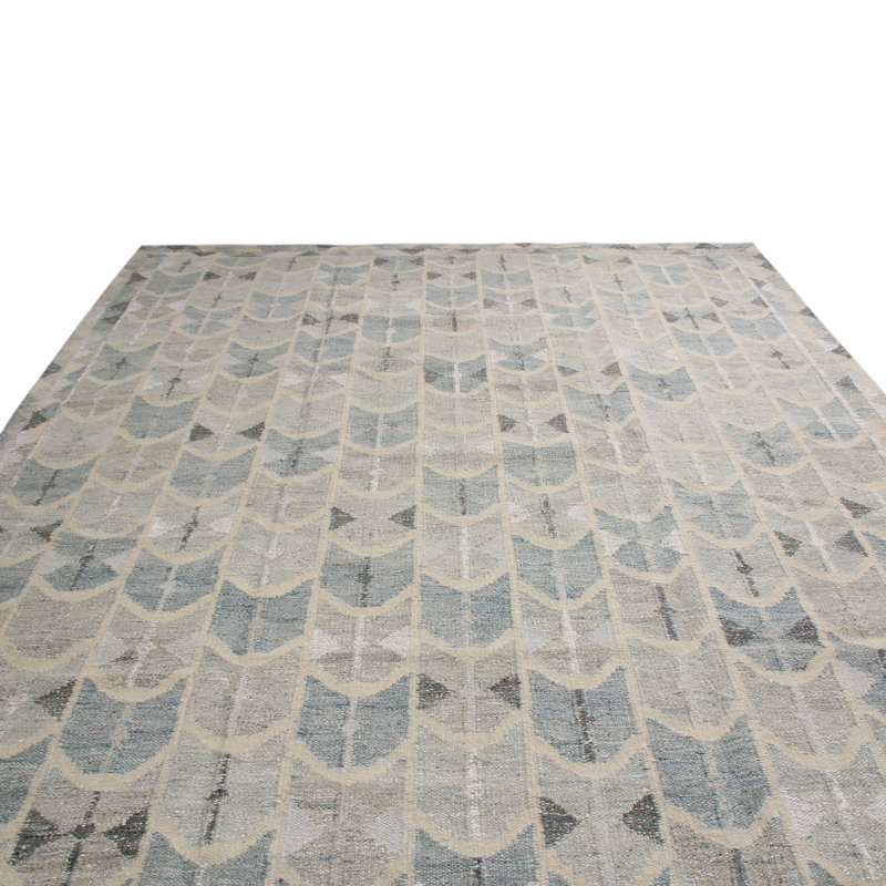 Wool Geometric Area Rug, Rectangle 12' x 15'
