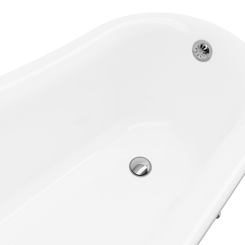 59'' x 28'' Freestanding Soaking Acrylic Bathtub