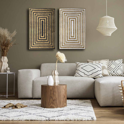 Peinture décorative sur toile (2 pièces)