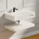 32" x 19” Double Layers Floating Vanity Stone Resin Bathroom Sink Wall-Mounted Vessel Sinks