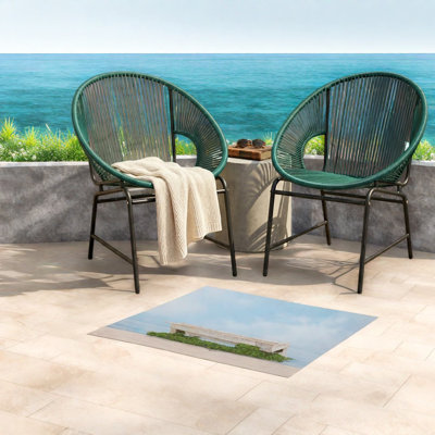 Durable Patio Dining Chairs, Pe Rattan Metal Frame Modern Patio Set For Home