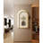 Cream Metal Arch Led Wall Decor-1826095050