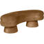 Banc rembourré en velours Zenna Saddle-1821666963