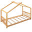 Lit plateforme House avec tête et pied de lit, toit-1152720506