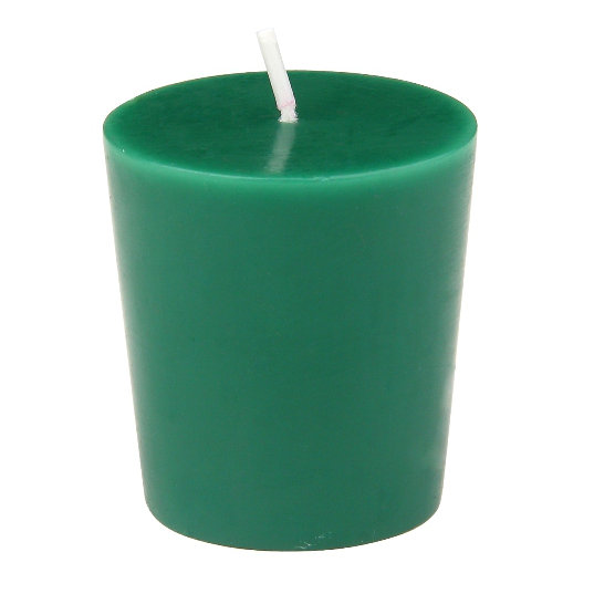 Unscented Votive Candle, Hunter Green, Set of 96