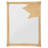 Rectangular Rattan Cuba Decorative Wall Mirror, Natural Brown