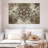 Mandala On Brown Wood Canvas Print-121937619