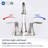4" Bathroom Faucet In Brushed Nickel, 360 Degree Swivel Spout, Scratch & Tarnish, Supply Hoses Rotatable Metal Lever, Fingerprint Water Spot-121597132