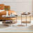 2-Piece Modern 2 tier Round Coffee Table Set for Living Room,Easy Assembly Nesting Coffee Tables-990956275