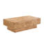Table basse en placage de bois, table rectangulaire de style Mid-Century moderne