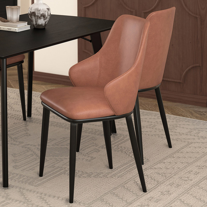 Chaise d'appoint rembourrée en tissu Leonikos