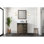 Rustic Brown Bath Vanity With 30 - Inch Compatible Top, 28 Mirror, One Cabinet, Three Drawers And Shelf For Storage, Pre Assembled Fast Usage Width Multiple Storage Compartments, Fully Assembled