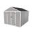 Campcraft 8*10Ft Resin Storage Shed, High Quality Pp Material, Strong Structure, Waterproof, Rust And UV Proof, Large Storage Space, 12Mm Thick Pp Board, HD Window Lighting-113717623