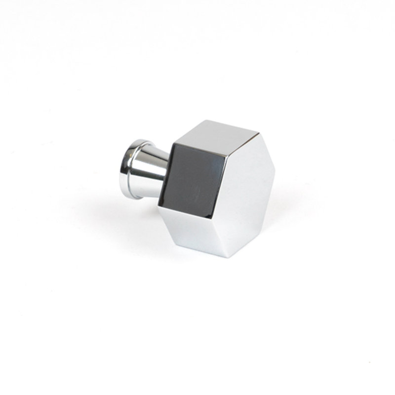 Geometric Knob, 2.5 cm, Polished Chrome
