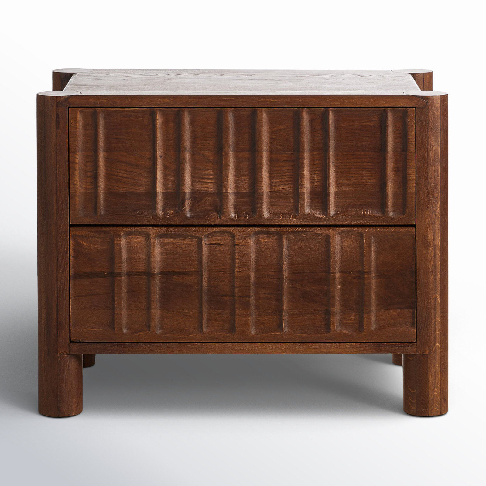 Gelsey Solid Wood 32" Nightstand, Cocoa