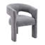 Ensemble de 2 fauteuils contemporains avec tissu bouclé et structure en contreplaqué