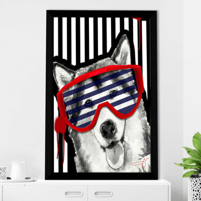 Husky (vertical) par By Jodi - impression